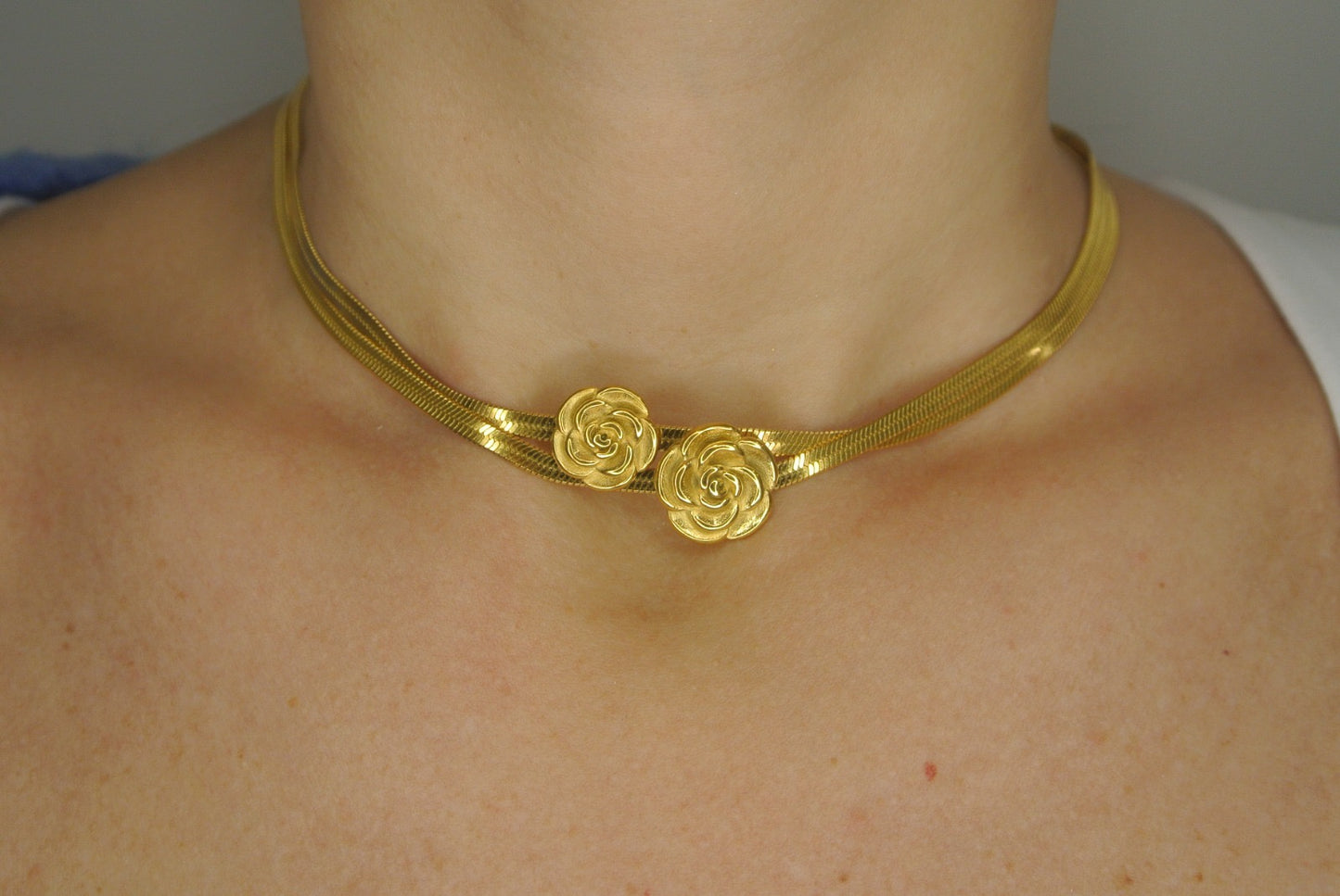 Collana CHOKER FIORI